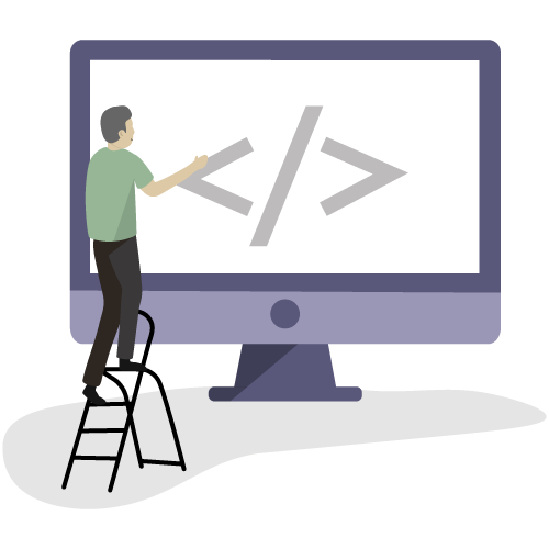 web development illustration